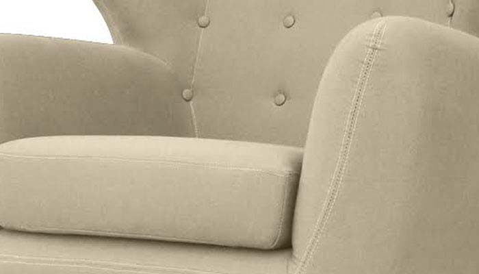 Poltrona Chicago Exclusiva CharmeDecor linho bege